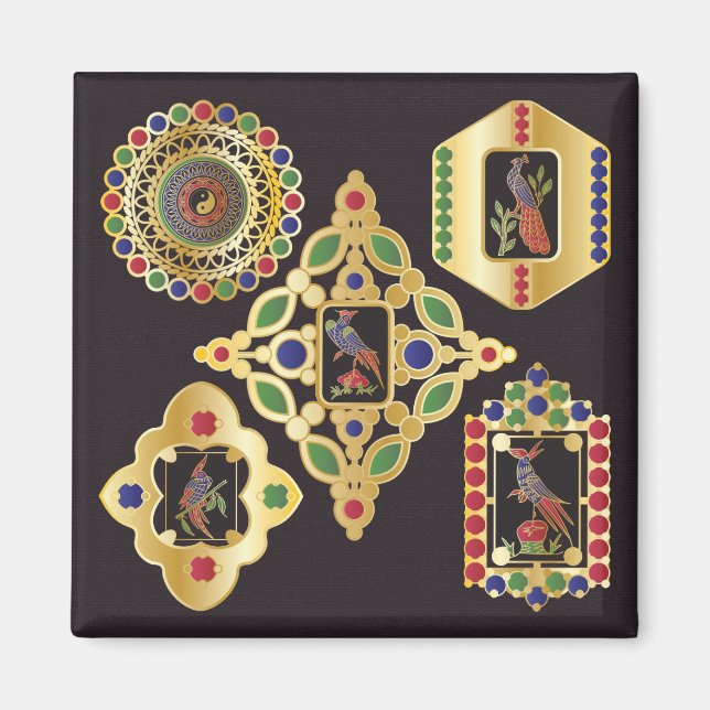 Íman Mah Jongg Jewelry Magnet (Frente)