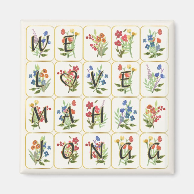 Íman Mah Jongg Love Magnet (Frente)