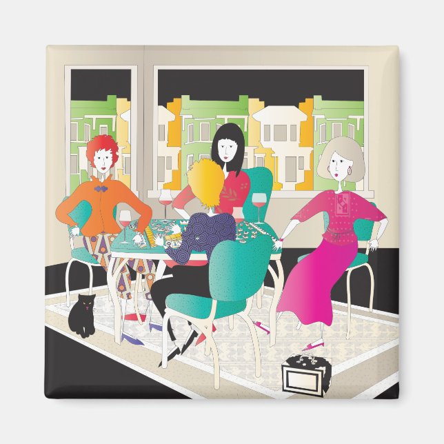 Íman Mah Jongg Mahj Night2 (Frente)