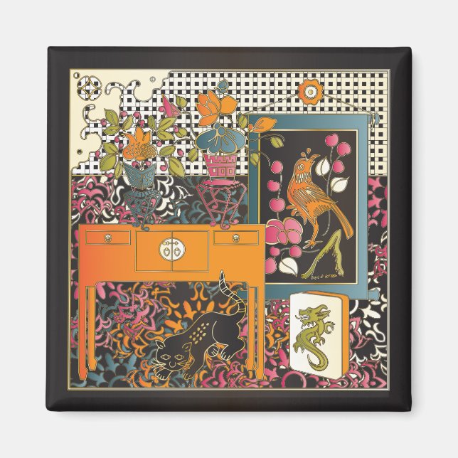 Íman Mah Jongg Orange Mesa (Frente)