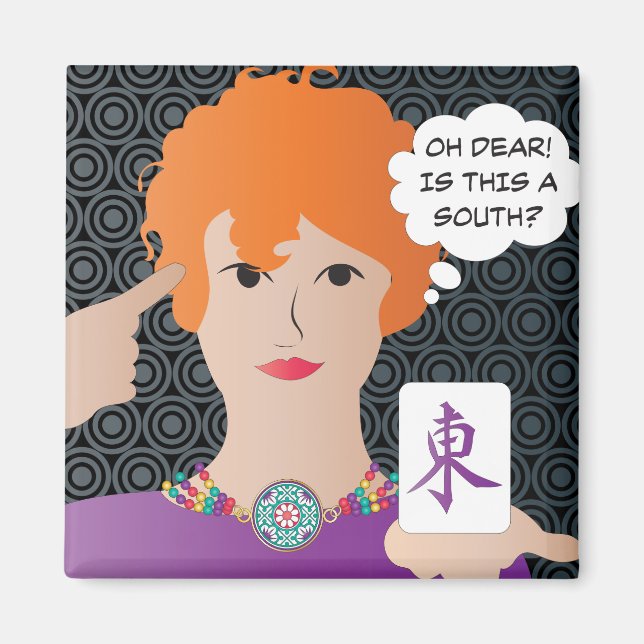 Íman Mah Jongg Sayings Winds Magnet (Frente)