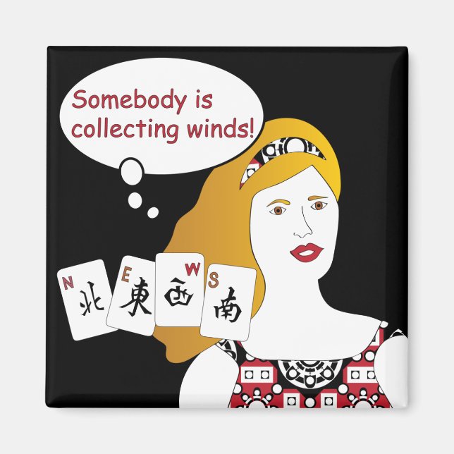 Íman Mah Jongg Sayings Winds Magnet (Frente)