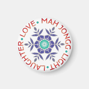Íman Mah Jongg Snowflake Magnet