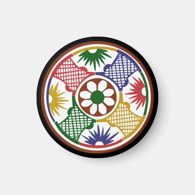 Íman Mah Jongg Um Círculo (Frente)