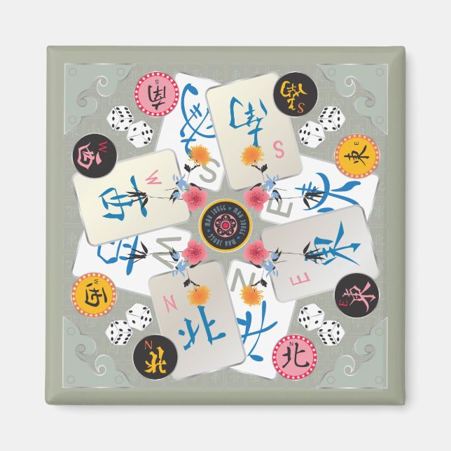 Íman Mah Jongg Winds Magnet (Frente)