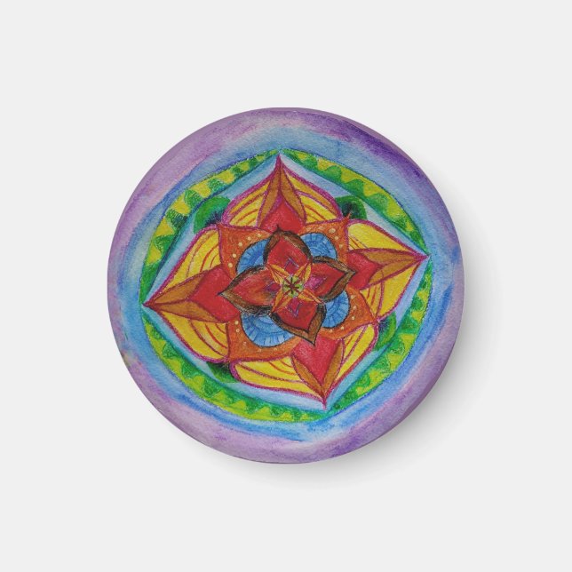 Íman Mahdala Pequeno, 3,2 Cm De Magneta Redonda (Frente)