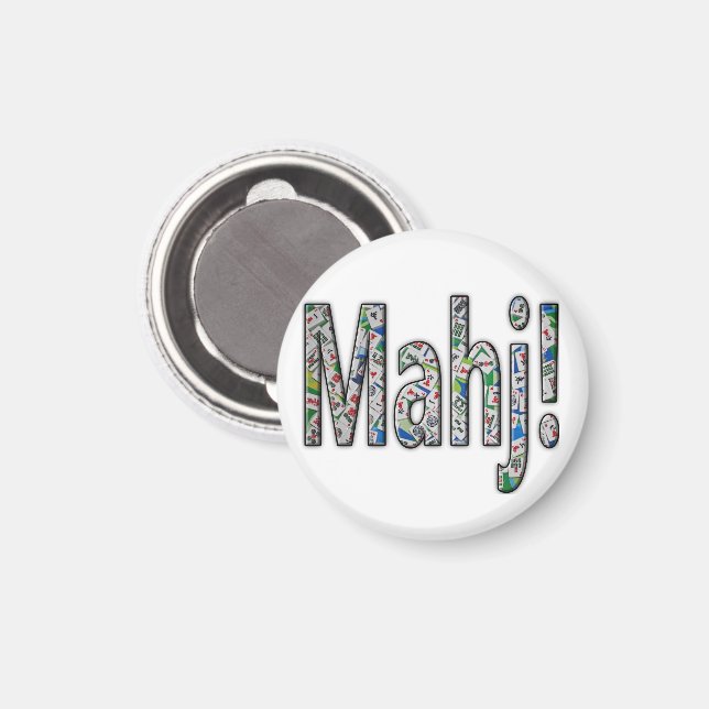 Íman Mahjong Magnet - Mahj! (Front/Back)