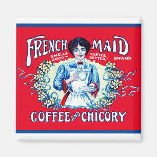Íman Maid Francês Maid Café Magnet