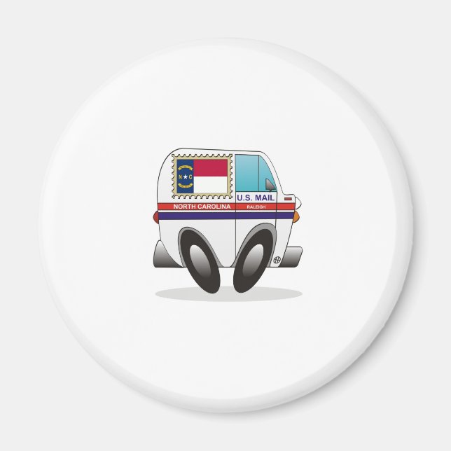 Íman Mail Truck NORTN CAROLINA (Frente)