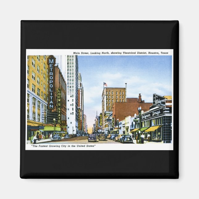 Íman Main Street, Houston, Texas (Frente)