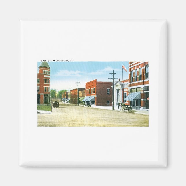 Íman Main Street, Middlebury, Vermont (Frente)