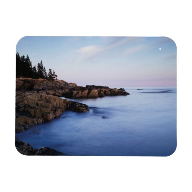Íman Maine, Acadia National Park, Moonset (Horizontal)