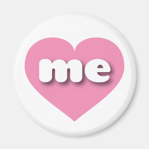 Íman Maine Solid Pink Heart - Amor