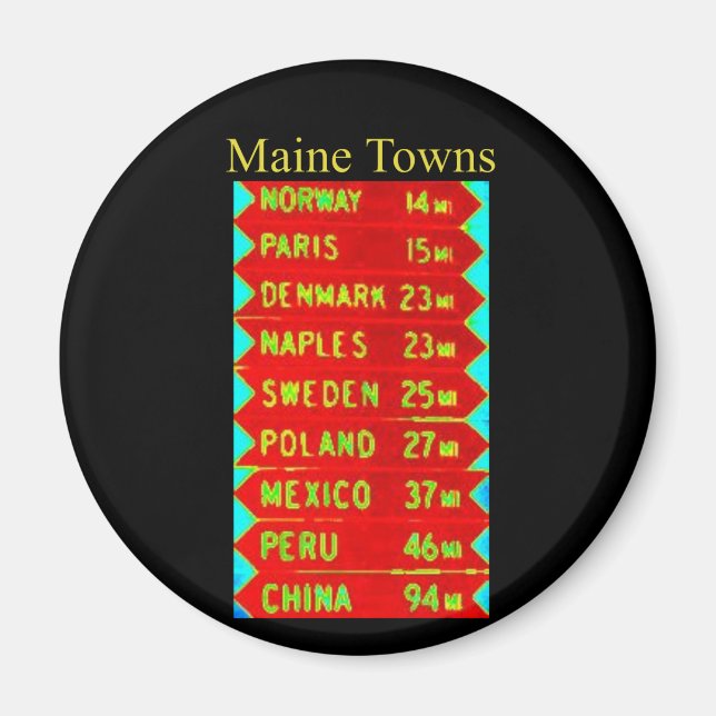 Íman Maine Tows - Sinal Thunder_Cove (Frente)