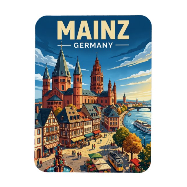 Íman Mainz Alemanha (Vertical)