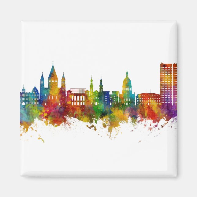 Íman Mainz Germany Skyline (Frente)