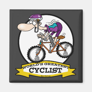 ÍMAN MAIOR CARTÃO DE HOMENS CICLISTA DO MUNDO
