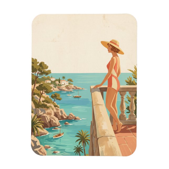 Íman Maiorca Espanha Viagem Antiga Costa Espanhola (Vertical)