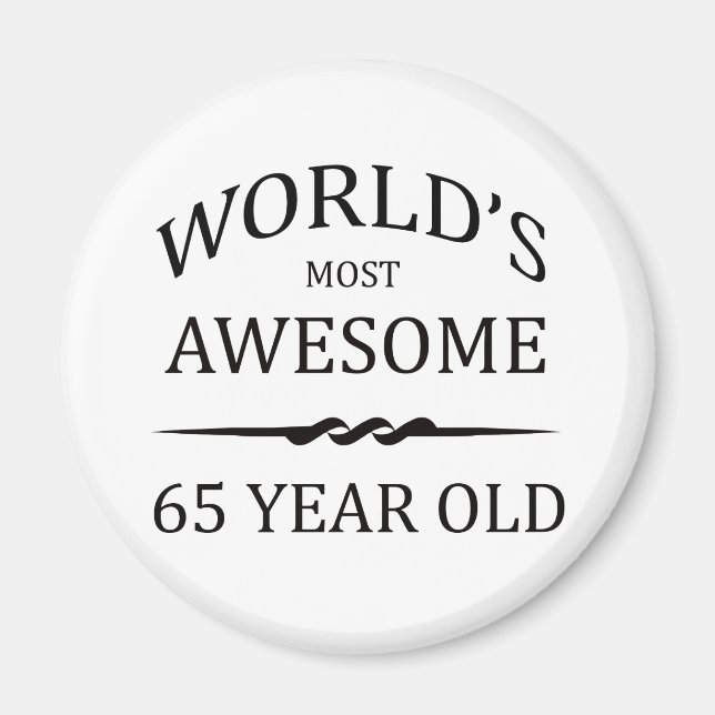 Íman Mais Incrível do Mundo aos 65 anos (Frente)