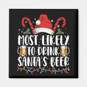 Íman Mais Propenso a Beber a Cerveja do Papai Noel Bebi