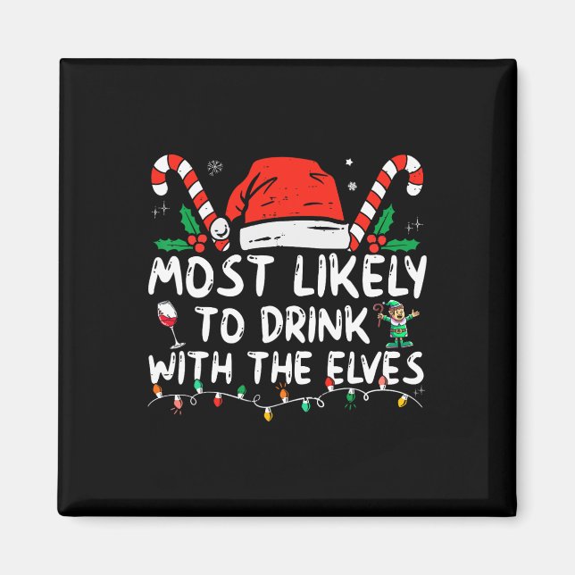 Íman Mais propenso a beber com o Bebendo Elf Elves C (Frente)