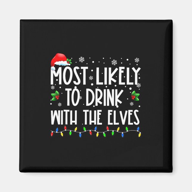Íman Mais Propenso a Beber Com os Elfos Bebida de Elfo  (Frente)