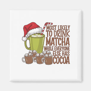 Íman Mais propenso a beber Matcha e assistir Elf Xmas
