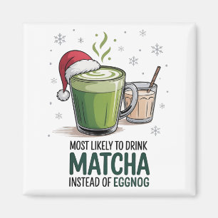 Íman Mais propenso a beber Matcha em vez de Eggnog Xmas