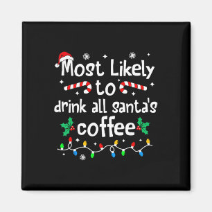 Íman Mais Propenso a Beber Todo o Café do Papai Noel Na
