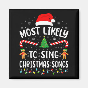 Íman Mais Propenso a Cantar as Canções de Natal da Famí
