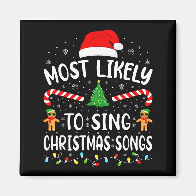 Íman Mais Propenso a Cantar as Canções de Natal da Famí (Frente)