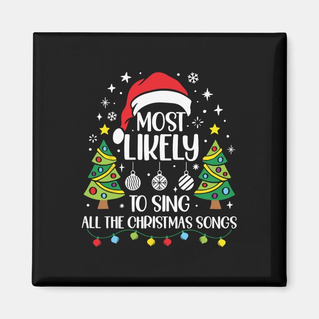 Íman Mais Propenso a Cantar as Canções de Natal da Famí (Frente)