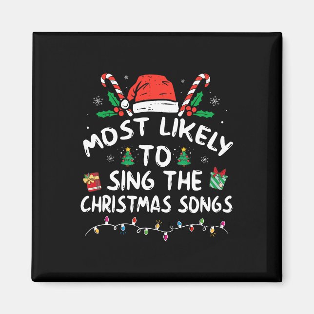 Íman Mais Propenso a Cantar as Músicas de Natal  (Frente)