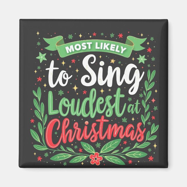 Íman Mais Propenso a Cantar Mais Alto no Natal (Frente)