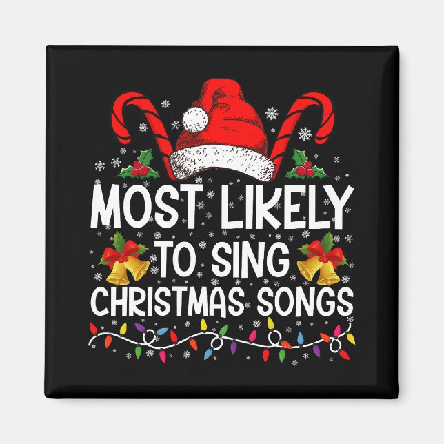 Íman Mais Propenso a Cantar Músicas de Natal (Frente)