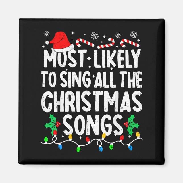 Íman Mais Propenso a Cantar Todas as Canções de Natal C (Frente)