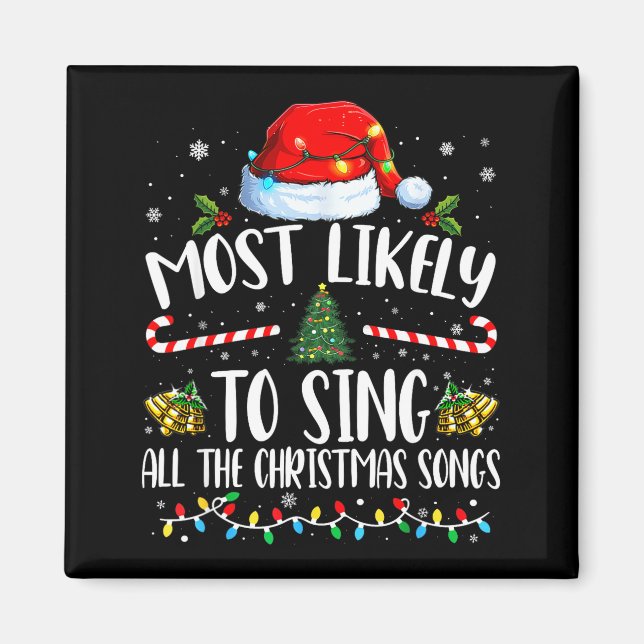 Íman Mais Propenso a Cantar Todas as Canções de Natal F (Frente)