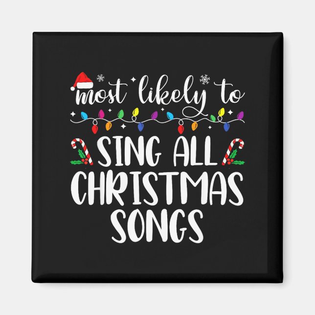 Íman Mais Propenso a Cantar Todas as Canções de Natal F (Frente)