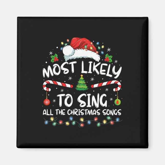 Íman Mais Propenso a Cantar Todas as Canções de Natal F (Frente)