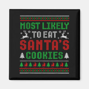 Íman Mais Propenso a Comer os Biscoitos do Papai Noel F
