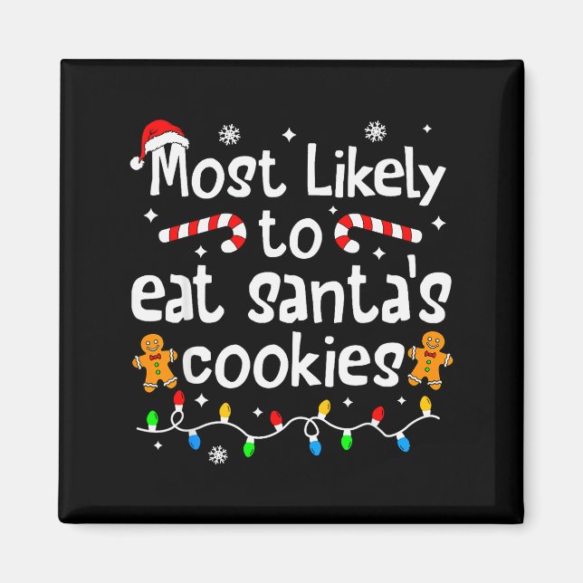 Íman Mais Propenso a Comer os Biscoitos do Papai Noel J (Frente)