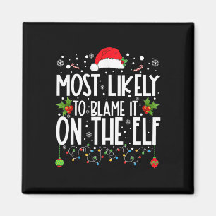 Íman Mais Propenso a Culpar o Elfo Família Ch de Natal