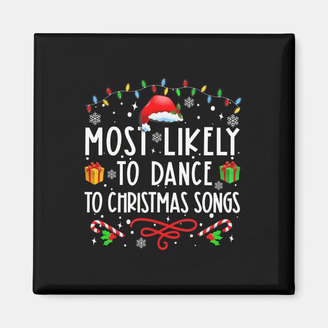Íman Mais Propenso a Dançar ao Som de Músicas de Natal  (Frente)