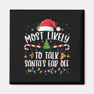 Íman Mais Propenso a Falar a Orelha do Papai Noel Famíl