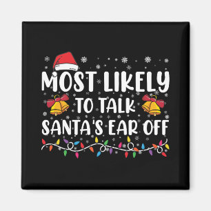 Íman Mais Propenso a Falar a Orelha do Papai Noel na Fa
