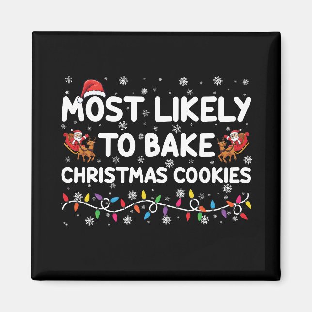 Íman Mais Propenso a Fazer Biscoitos de Natal Padeiro d (Frente)