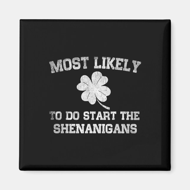 Íman Mais Propenso a Iniciar a Travessura St Patricks D (Frente)