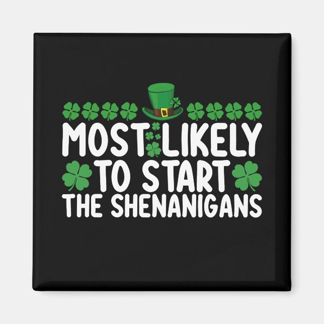 Íman Mais Propenso a Iniciar as Travessuras St Patrick' (Frente)