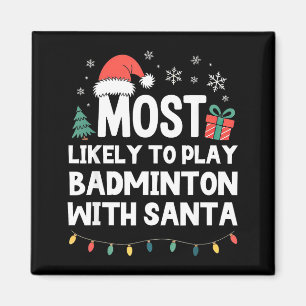 Íman Mais Propenso a Jogar Badminton com o Natal do Pap