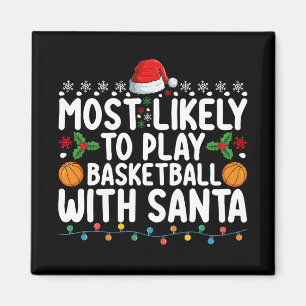 Íman Mais Propenso a Jogar Basquete com o Papai Noel Na